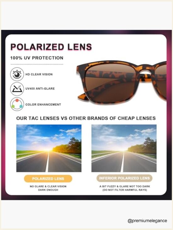 4 Pairs Polarized Sunglasses UV400 Classic Shape Trendy Unisex main image 4